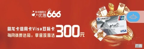 [�ѹ���] ��������xVisa˫�꿨�����ȣ������Ѵ�꣬����߷���300Ԫ